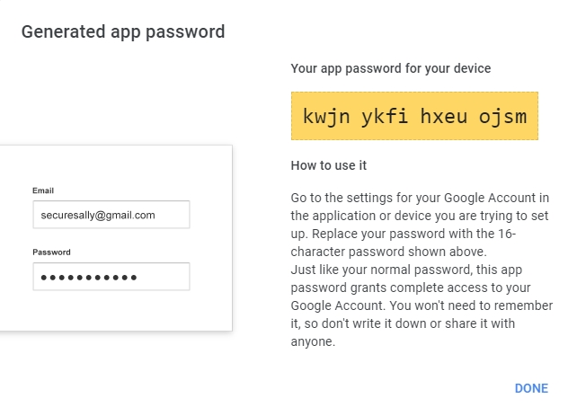 Google App Password